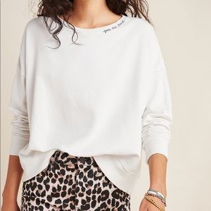 AMO you are loved embroidered sweater sweatshirt